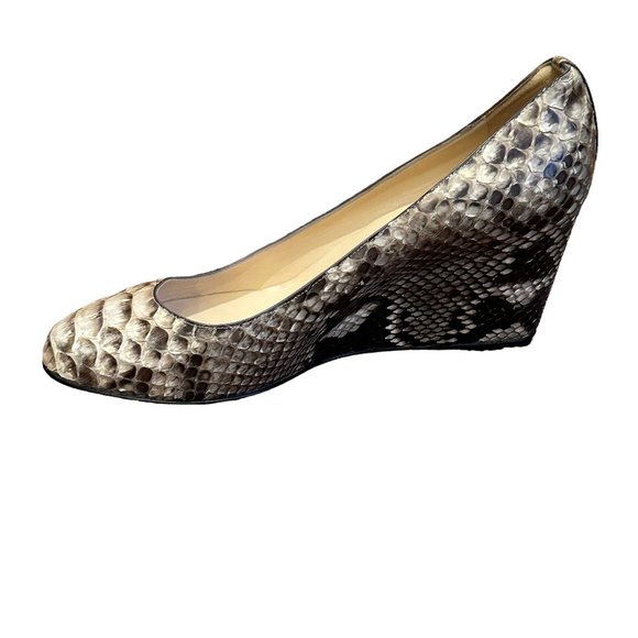 Christian Louboutin Authentic Python Wedge Heel, Size 40 EU - Picture 8 of 11